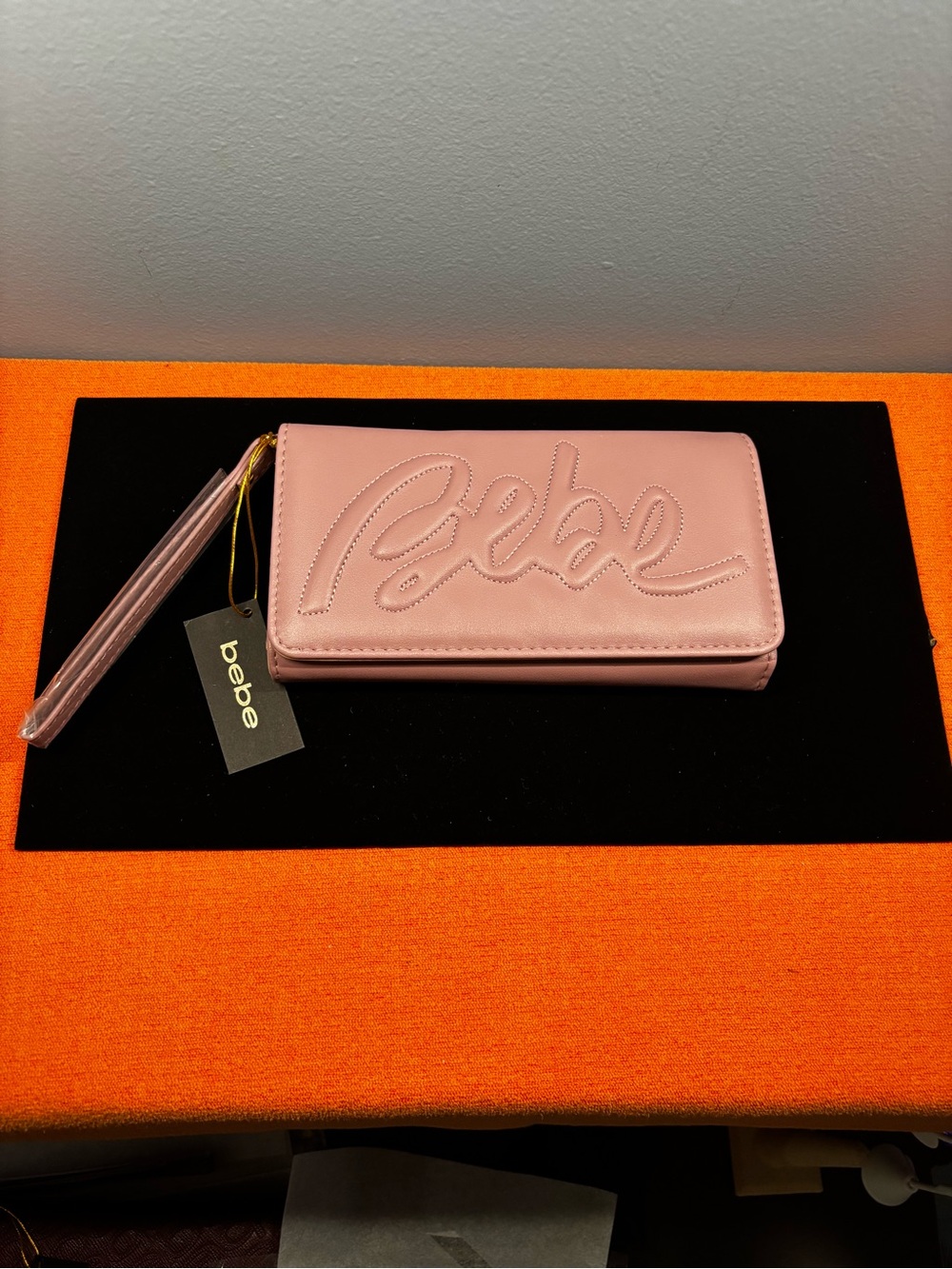 bebe Pink Wristlet Wallet